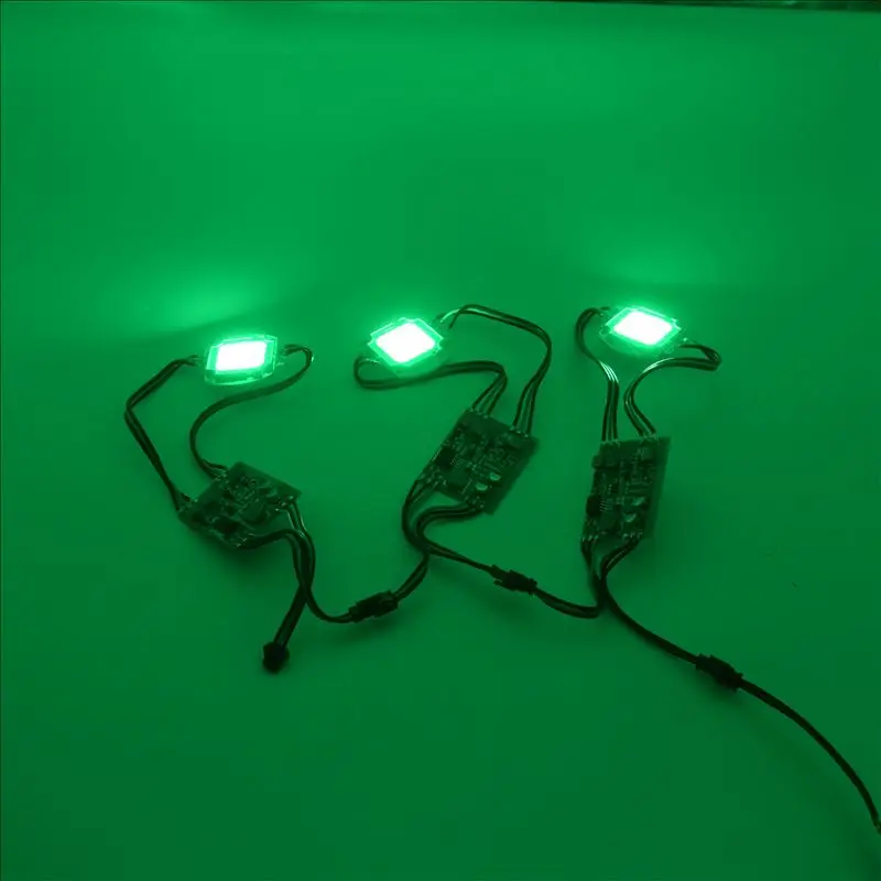 1X direccionable WS2811 30W LED módulo de píxeles luz DC12V RGB programa LED de alta potencia