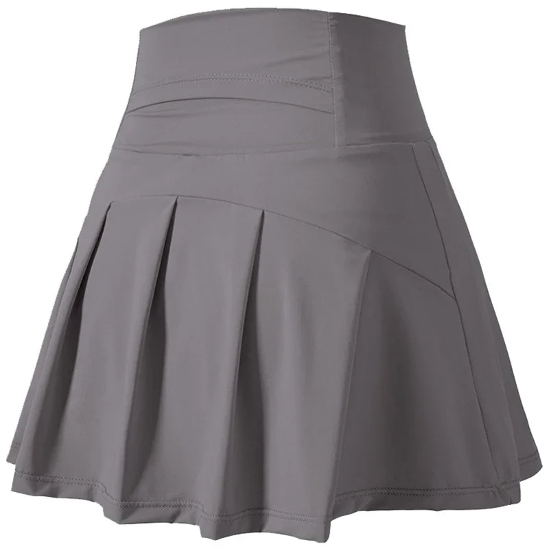 Falda corta deportiva de cintura alta para mujer, faldas deportivas de secado rápido para Fitness, Yoga, correr, tenis, Golf