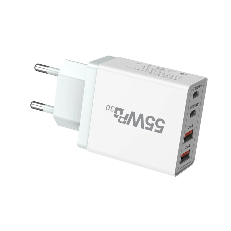 Cargador USB con enchufe UE/EE. UU./REINO UNIDO/AU, carga rápida 3,0 para adaptador de teléfono para iPhone 13 Pro Max, cargador de pared portátil, cargador rápido tipo c