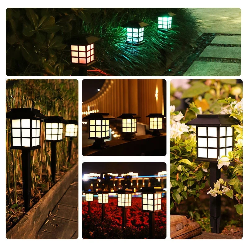 Paquete de 8 Luces Solares para Camino, LED Impermeables para Jardín, Patio, Pasarela, Entrada, Paisaje, Lámpara de Césped con Encendido Automático, Decorativas