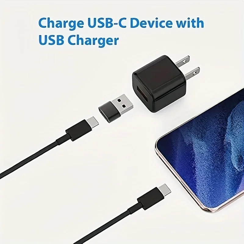 USB-C to C Adapter OTG Data Charging Converter Micro Female to C, suitable for mobile phones, PC computer OTG USB C conversion