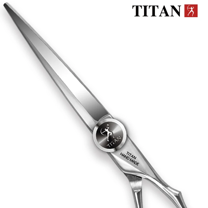 Tijeras Profesionales de Peluquería TITAN, Tijeras de Barbero para Cortar y Entresacar Cabello, Juego de 5.5/6.0/6.5/7.0 Pulgadas, Acero Japonés 440C