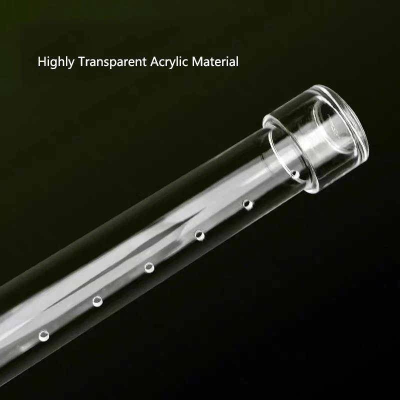 Filtro de acuario, barra de pulverización de lluvia, tubo de salida, Kit de tubo de salida de ducha de lluvia acrílica transparente, accesorios de filtro externo para pecera