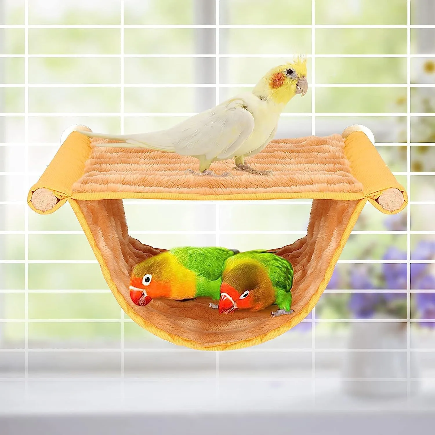 Cama para loro casa cama nido de pájaros para pájaros loro casa loro porche NCNW01