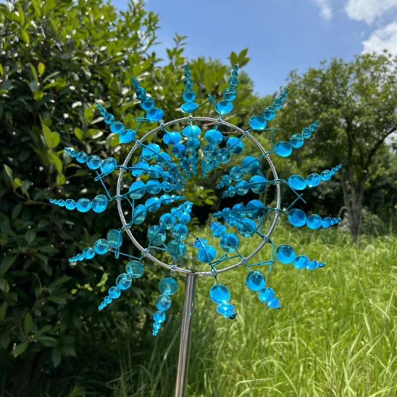 Spinner de viento giratorio,molino de viento,molinillo viento jardin,decoraciones de jardín al aire libre, arte de jardín de Metal,decoracion jardin exterior