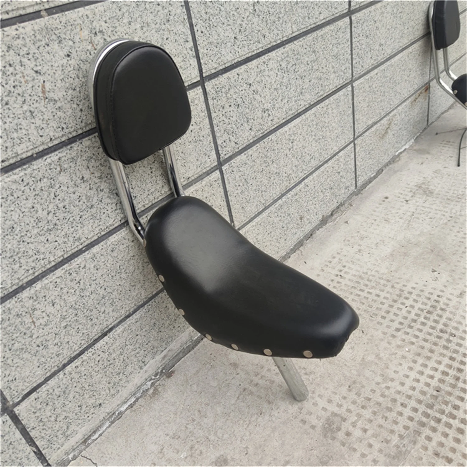 Sillín de bicicleta reclinable para motocicleta, chasis personalizado de acero, sillín de bicicleta fresco, tubo de asiento de 28,6 mm,