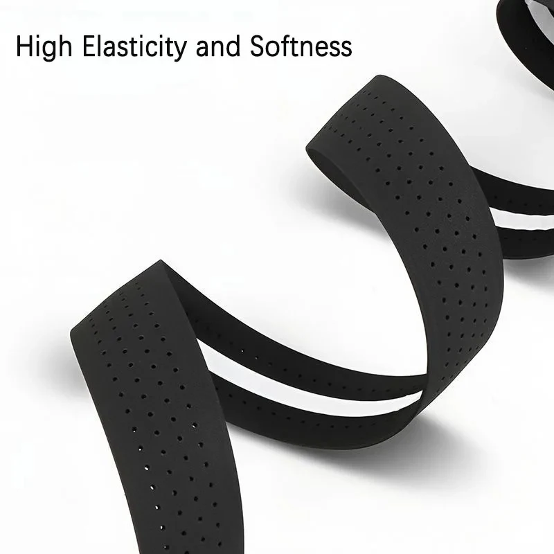 Cinta de manillar para bicicleta de carretera EVA, perforada, de 3 mm de grosor, absorbente, antideslizante, que absorbe el sudor, ligera, transpirable, para ciclismo