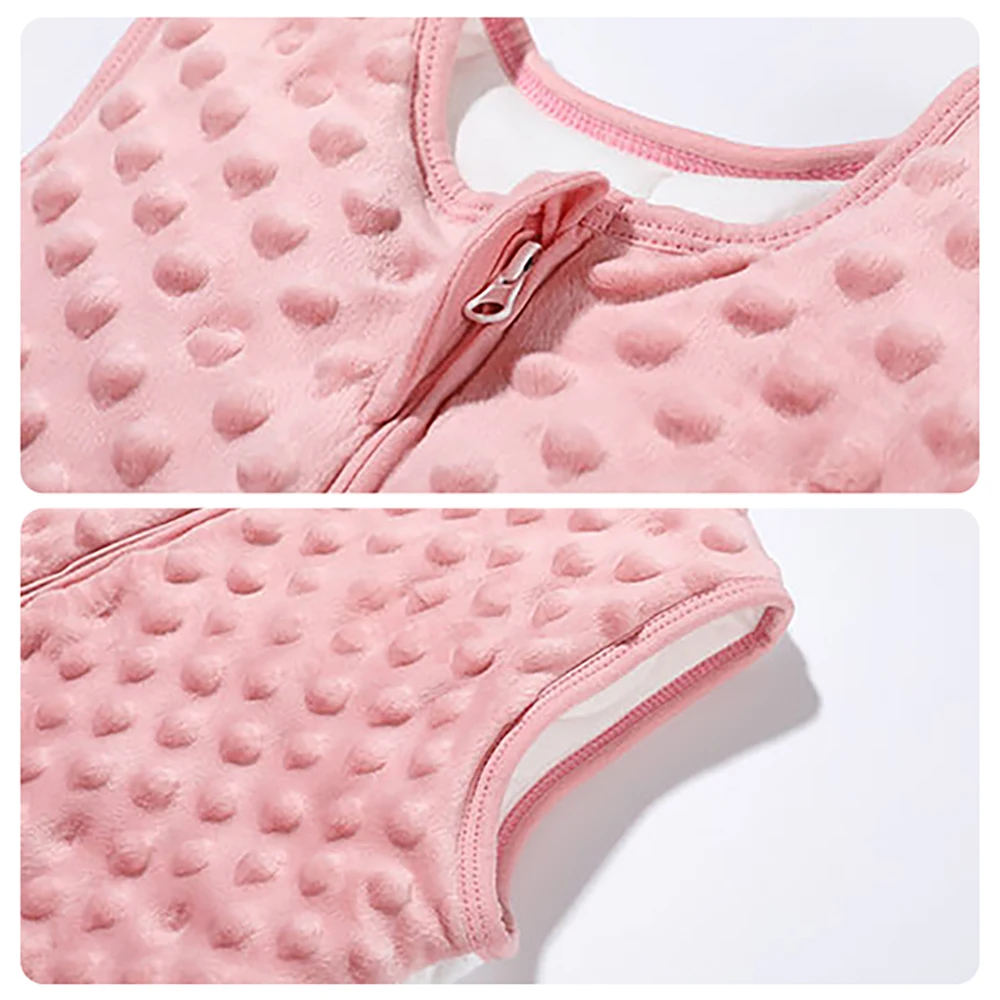 Saco de dormir para bebé de 3 a 24 meses, saco de dormir para bebé de otoño, manta 1,5 Tog, Doudou, sensación suave, estampado de concha de estrella de mar, estilo de chaleco