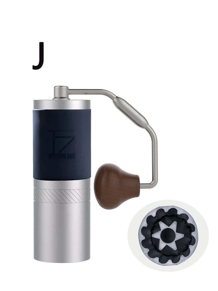 1Zpresso J molinillo de Café Manual, molino portátil, rebaba de acero inoxidable de 48mm