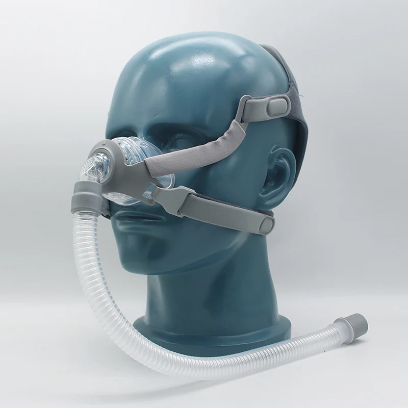 Mascarilla Nasal BMC N4 CPAP, cojín SML de 3 tamaños con ventilador de casco ajustable, suministro de respirador de aire para Apnea del sueño, antironquidos