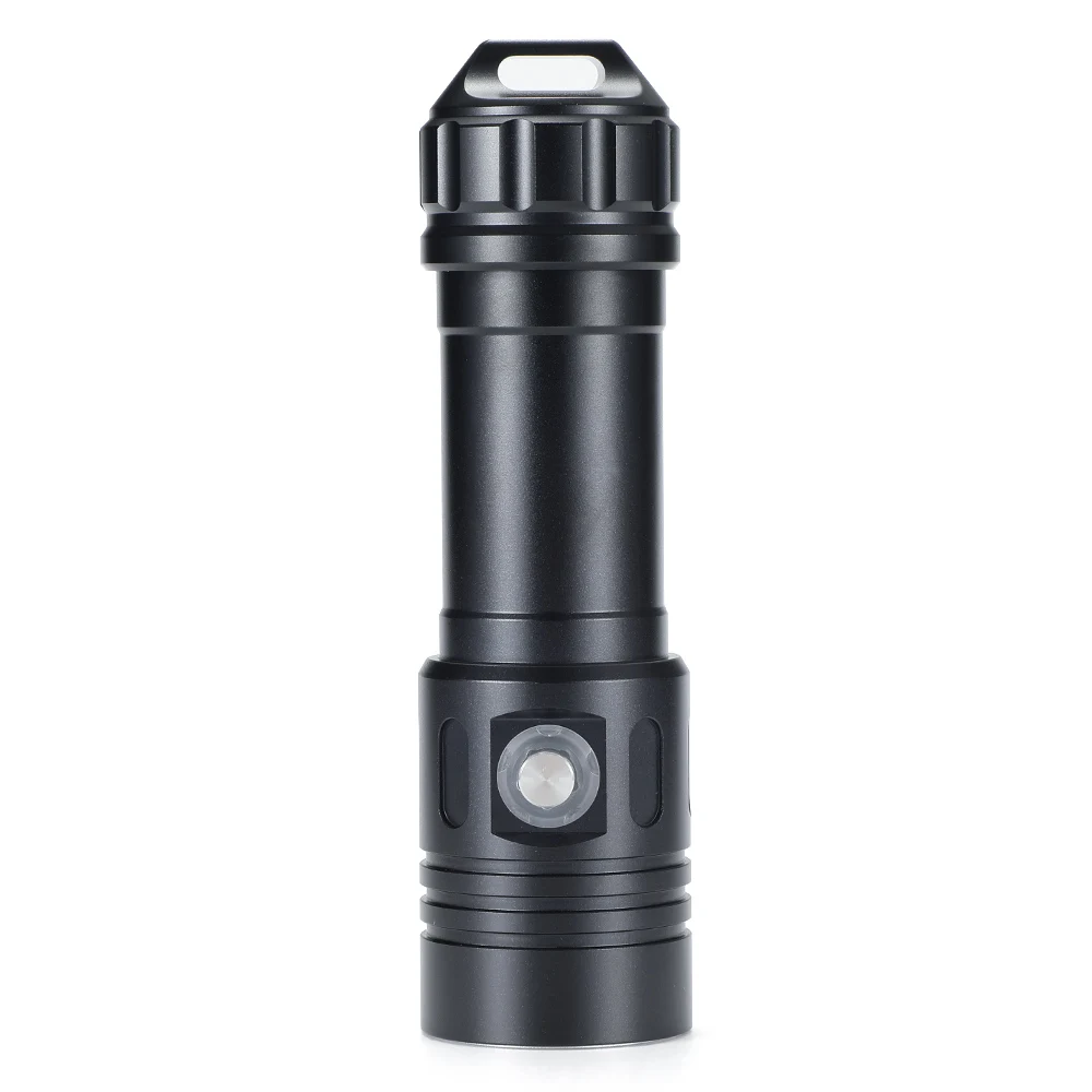 Ekaiou-luz LED de buceo L2, 2000 lúmenes, linterna de buceo IP68, resistente al agua con batería 26650, lámpara subacuática de 100 metros de profundidad
