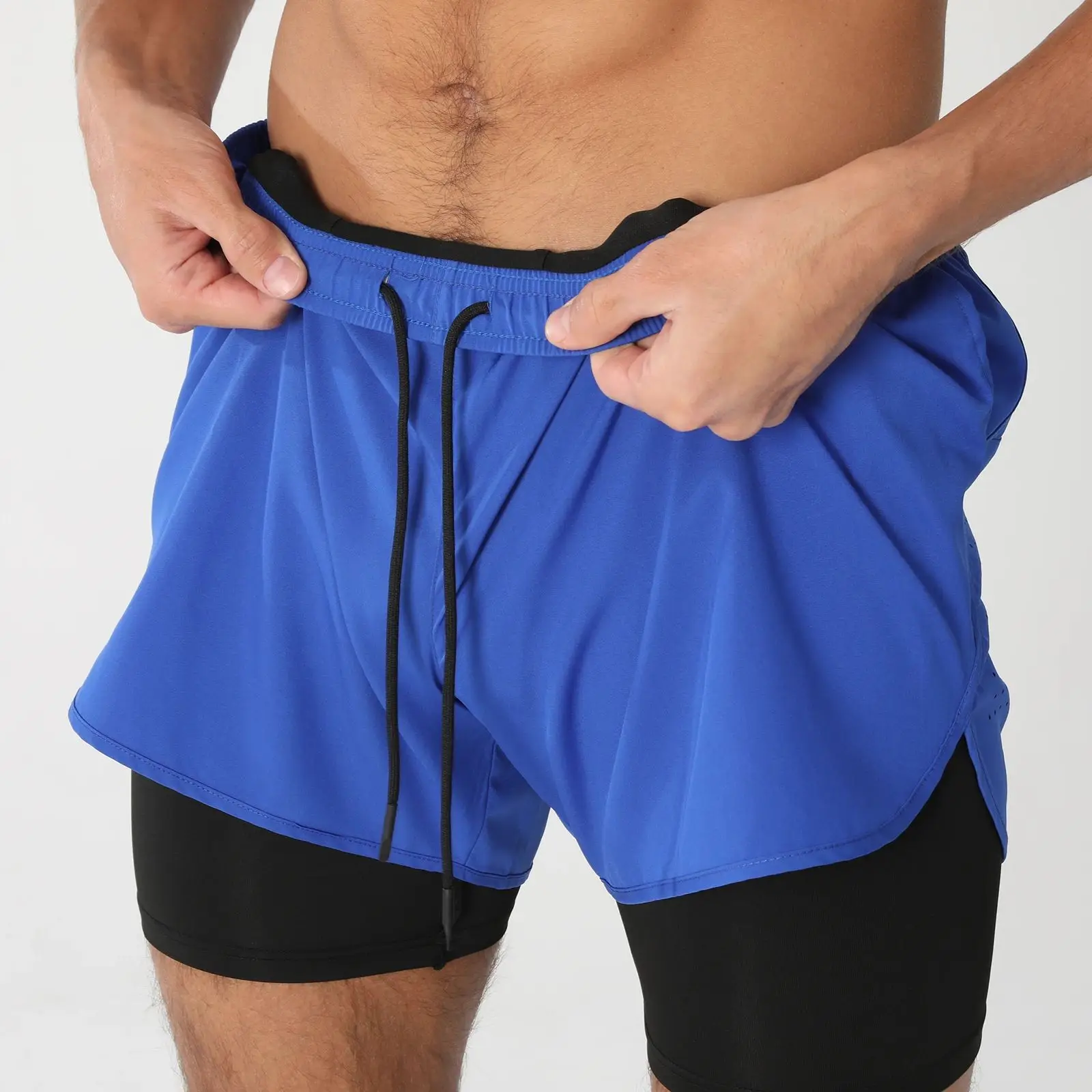 Pantalones cortos de gimnasio para hombre, pantalones cortos para correr con bolsillos con forro, bucle de toalla, pantalones cortos deportivos atléticos transpirables de entrenamiento ligeros de secado rápido para hom