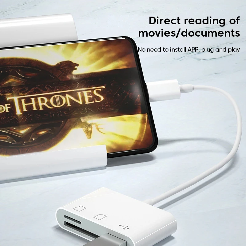 Adaptador 3 en 1 tipo C, lector de tarjetas de memoria TF SD, conector de tarjeta OTG USB C USB2.0 para Samsung Xiaomi Macbook, adaptador USB tipo C