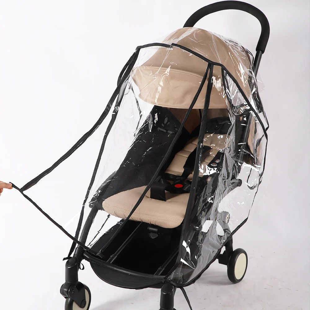 Cubierta de lluvia para cochecito, chubasquero Universal EVA, compatible con Yoyo Cybex YOYA Plus, protector contra el polvo y el viento, accesorios para cochecitos