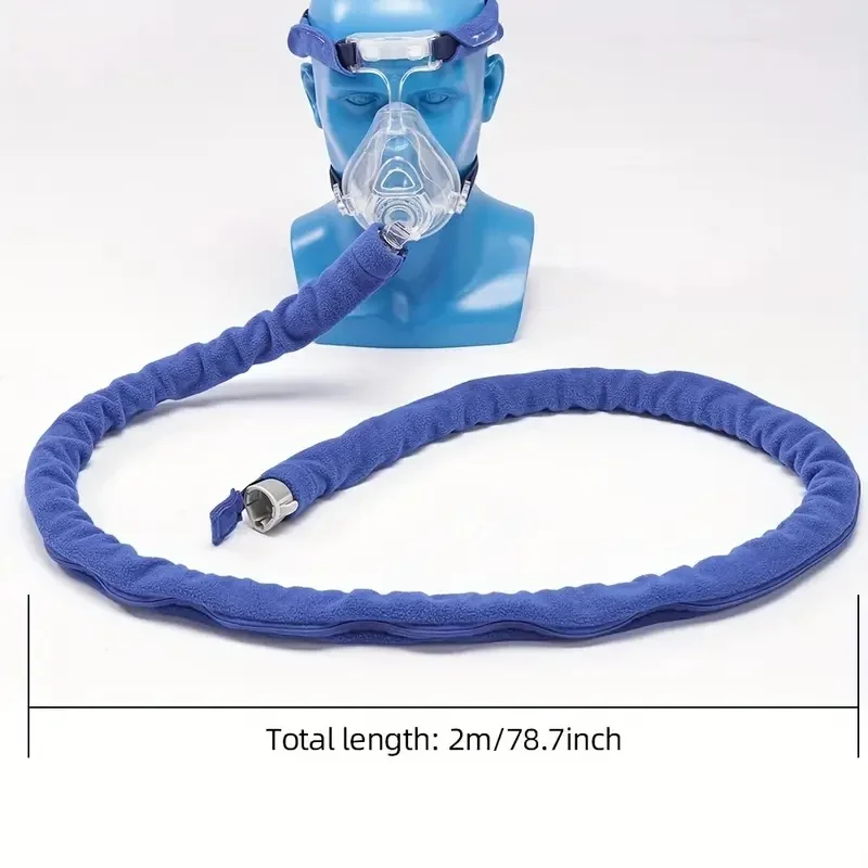 Funda protectora para tubo de CPAP de 1,8 m, cubierta con cremallera para tubos de CPAP, protector de tubería, accesorio para CPAP, previene el ruido y la condensación.