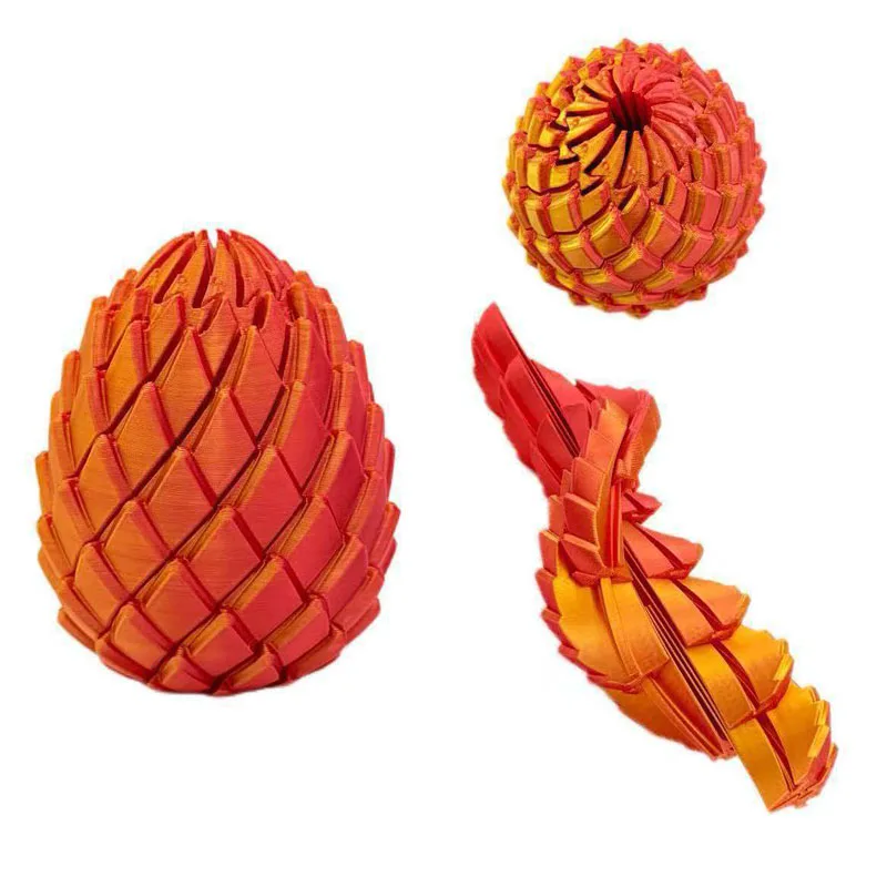 NUEVO Huevo Espiral Impreso en 3D, Juguetes Sensoriales Silenciosos para Aliviar el Estrés y la Ansiedad, Regalos de Pascua para Adultos y Niños