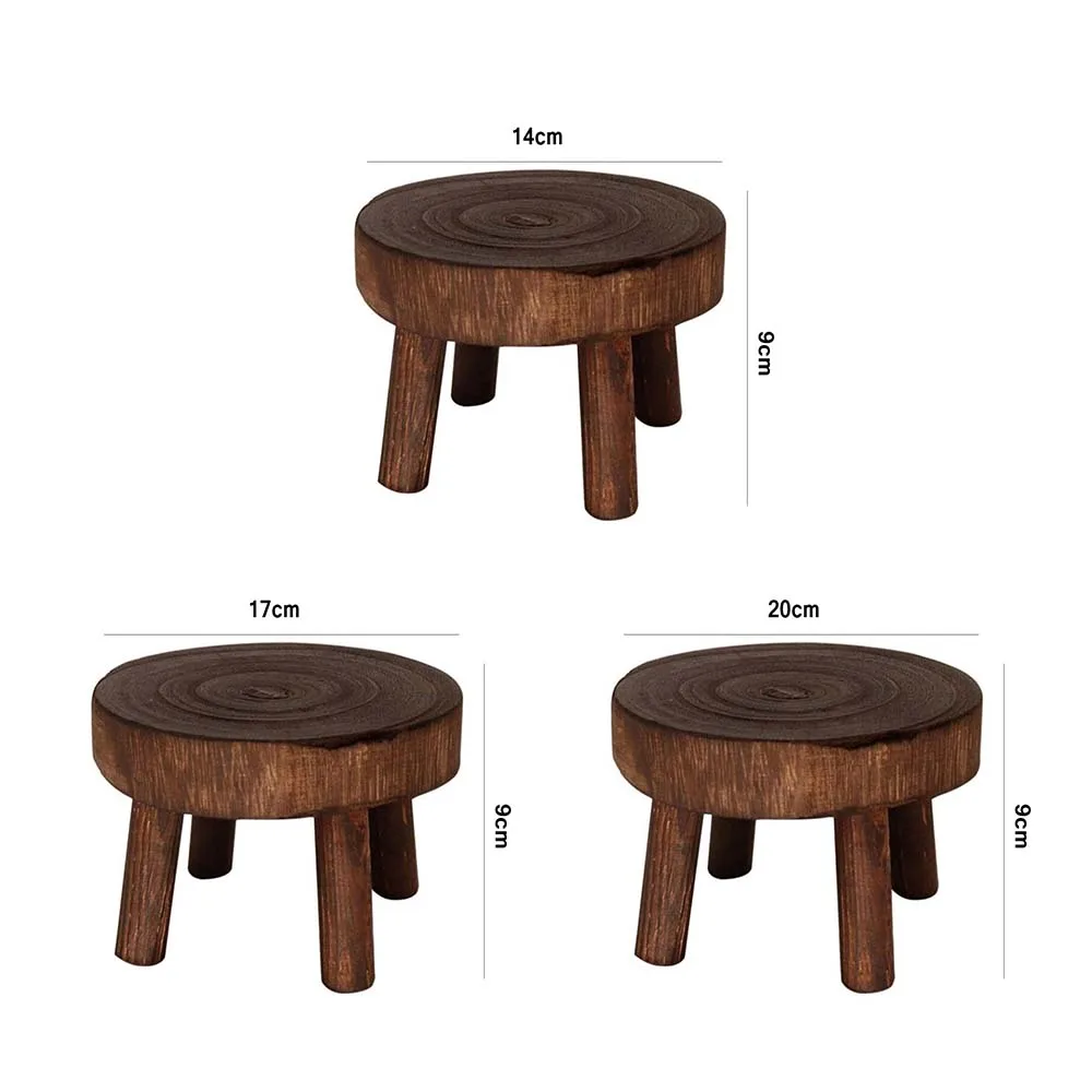 Soporte de plantas duradero para sala de estar, taburete de madera creativo, soporte de maceta suculenta de alta calidad, 1 piezas