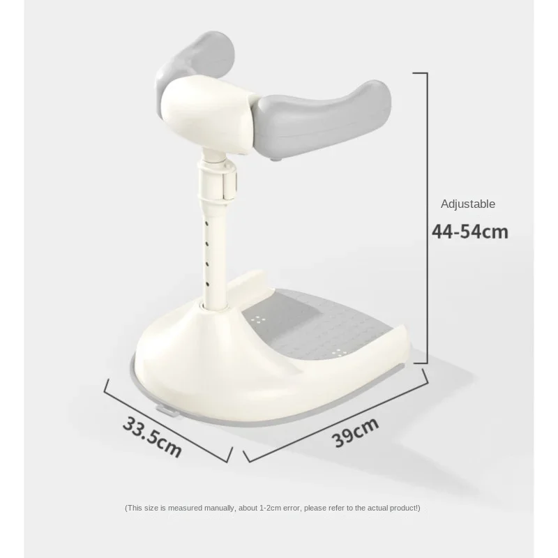 Soporte de baño ajustable para bebé, plegable para almacenamiento, almohadillas antideslizantes para los pies, suministros de baño para bebés y niños