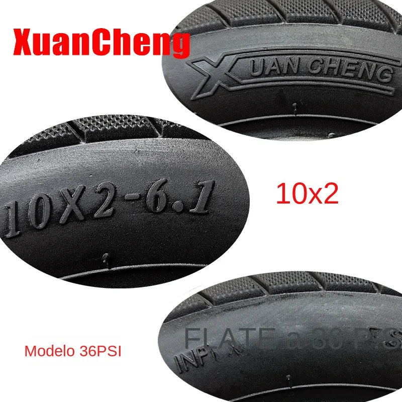 Para patinete eléctrico Xiaomi M365 PRO, juego de neumáticos interiores y exteriores de 10 pulgadas, neumático modificado de 10 pulgadas, reforzado, a prueba de estable, 10*2