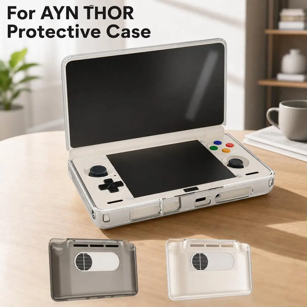 Funda protectora transparente de TPU para consola de juegos AYN Thor, accesorios de cubierta anticaída a prueba de golpes