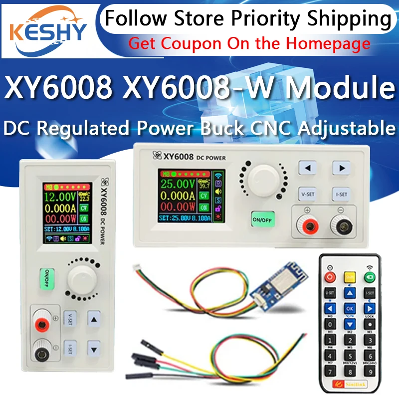 XY6008 XY6008-W Fuente de alimentación regulada por CC Módulo reductor CNC Potencia estabilizada CC ajustable Voltaje constante Corriente constante