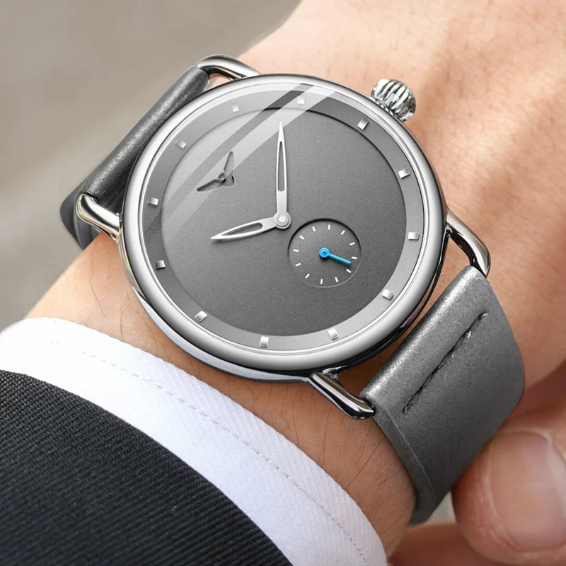 Reloj Casual para Hombre, Marca ONOLA, Reloj de Pulsera de Cuarzo, Simple, Resistente al Agua, Reloj de Cuero para Hombre, Relojes de Lujo