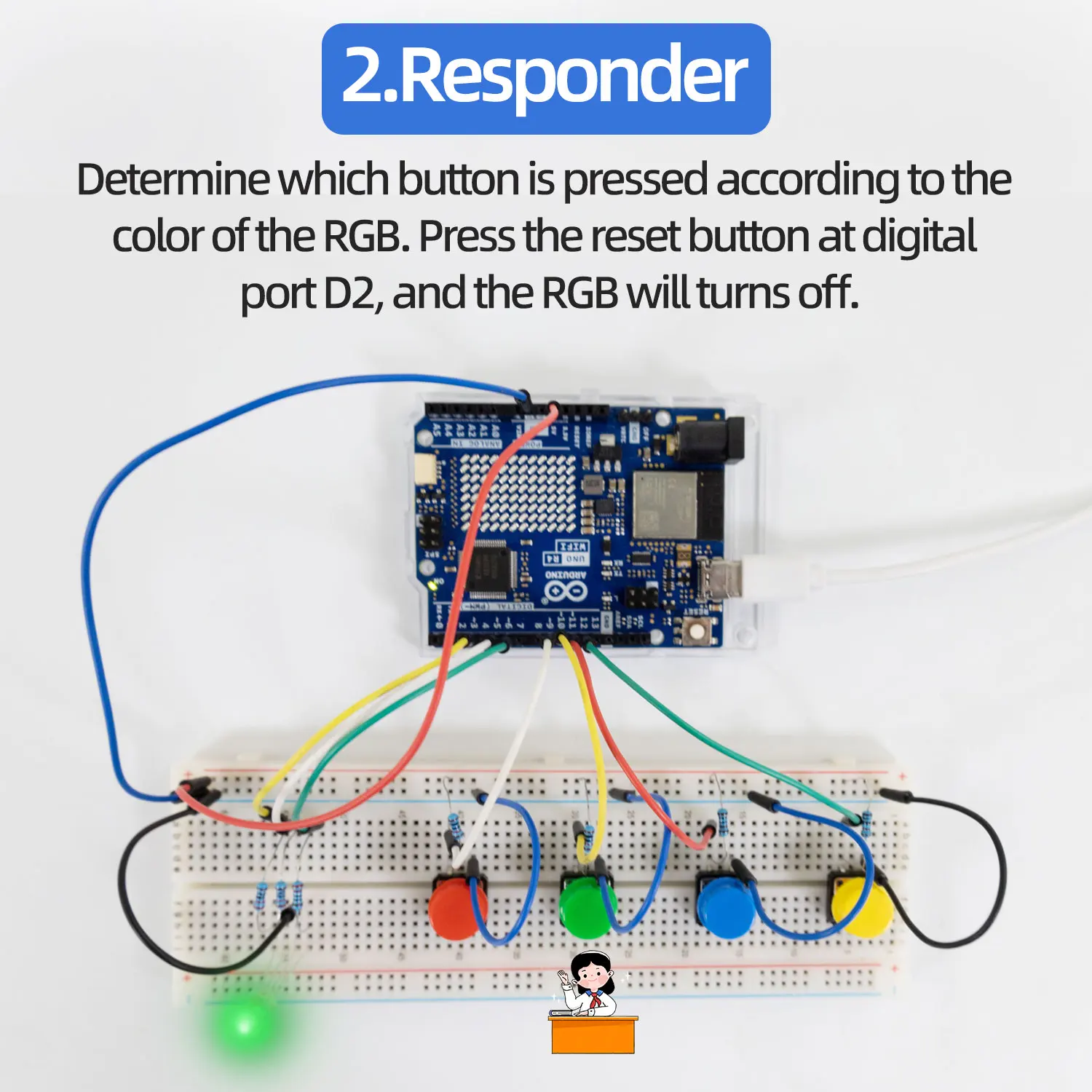 Kit de aprendizaje vivo IOT inteligente Kidsbits + 60 proyectos para programación WIFI Arduino UNO R4 con Tutorial de idioma Arduino C