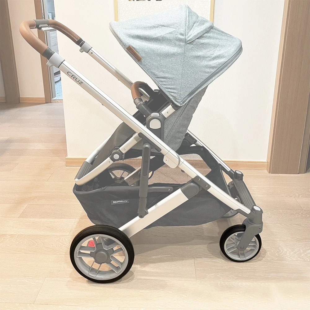 Neumático de rueda de cochecito Uppababy personalizado, cada uno para Cruz V2, neumático de rueda delantera o trasera, PU sin cámara, bricolaje, Buggy para bebé, accesorios de repuesto