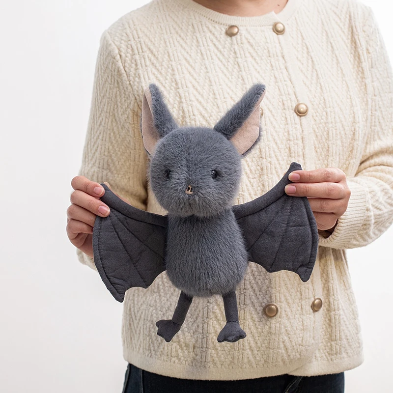 Nueva muñeca de cerdo murciélago bonita y extraña, juguete de peluche divertido, colección de decoraciones de Halloween, colgante de coche de juguete de peluche de edición limitada