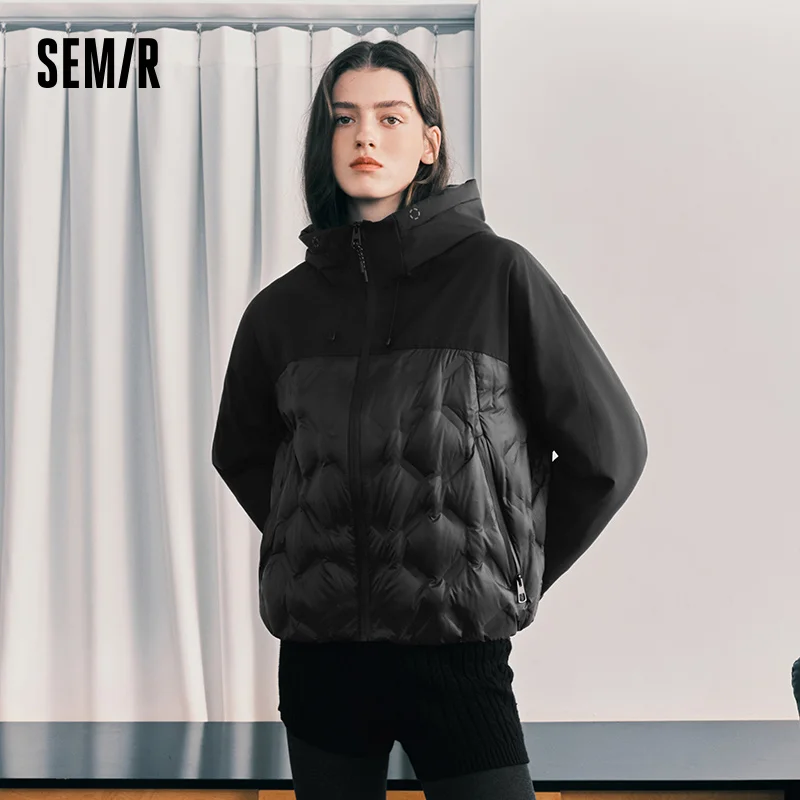 Chaqueta de Plumón para Mujer Semir, Impermeable, Resistente al Viento y a las Manchas, Ligera, con Relleno de Plumón al 90%, Diseño Panelado, Invierno 2026