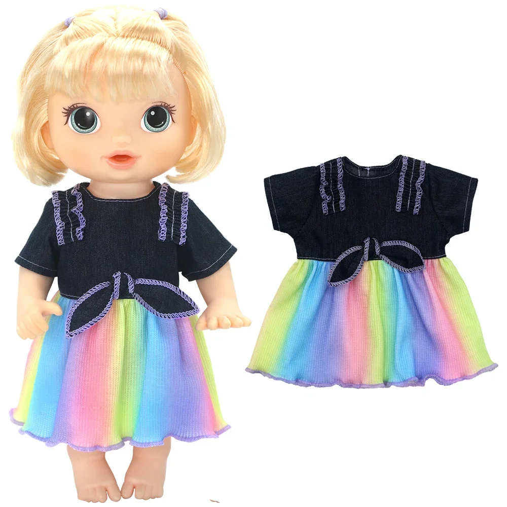 Vestido de muñecas para bebés de 30 Cm, vestido de lentejuelas verdes de verano, ropa de juguetes para bebés de 12 ", regalos de Navidad para niñas