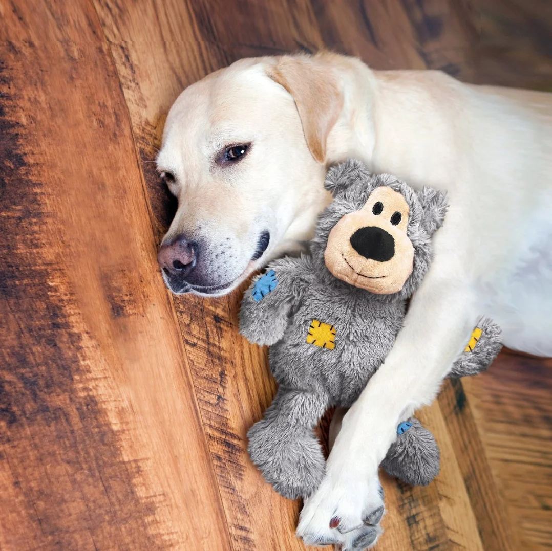 KONG Wild Knots Bear Dog Toy, varios colores al azar