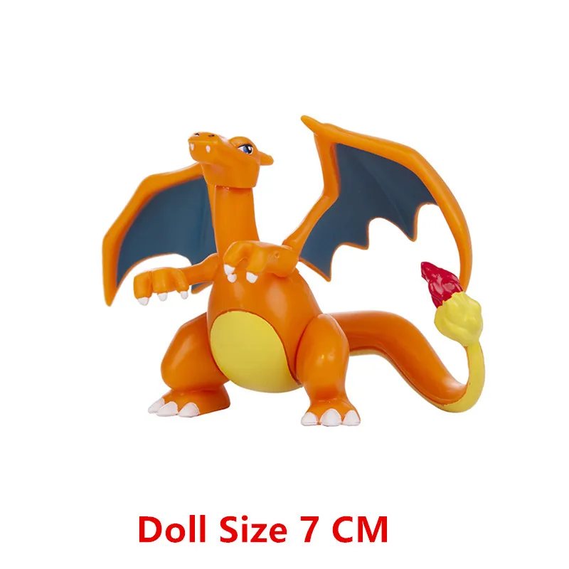Figura de Anime de Pokemon, Pikachu, Eevee, Charizard, Mewtwo, colección de figuras de dibujos animados, modelo de monstruo de bolsillo, juguetes de acción, regalo de cumpleaños