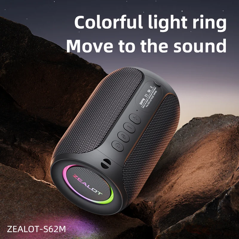 Máquina de Karaoke ZEALOT-S62M, Sistema de Altavoces Portátil con Bluetooth 5.3, con 1-2 Micrófonos Inalámbricos, Regalos para el Hogar, la Familia y Festivales