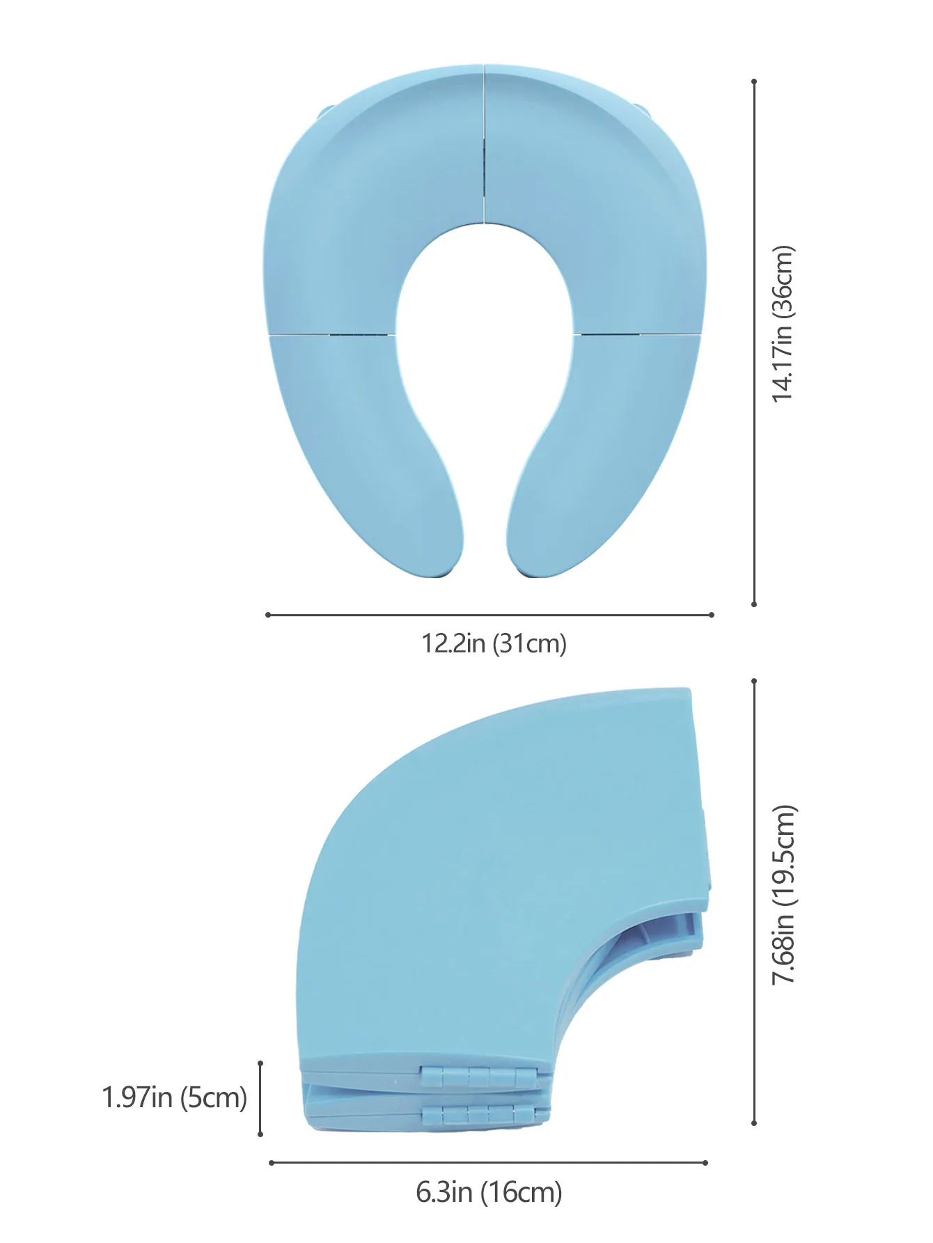 Asiento portátil de viaje para bebé, asiento de entrenamiento para inodoro, orinal plegable, cojín asistente de orina antideslizante
