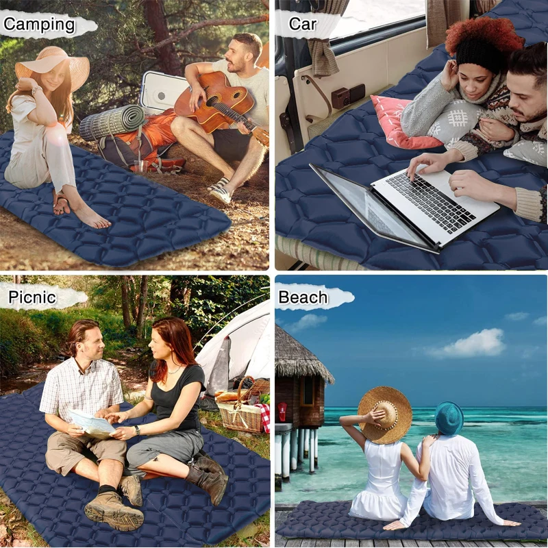 WESTTUNE-colchoneta para dormir para acampar, colchón inflable ultraligero, cojín de aire portátil para exteriores, colchoneta para dormir para viajes y senderismo