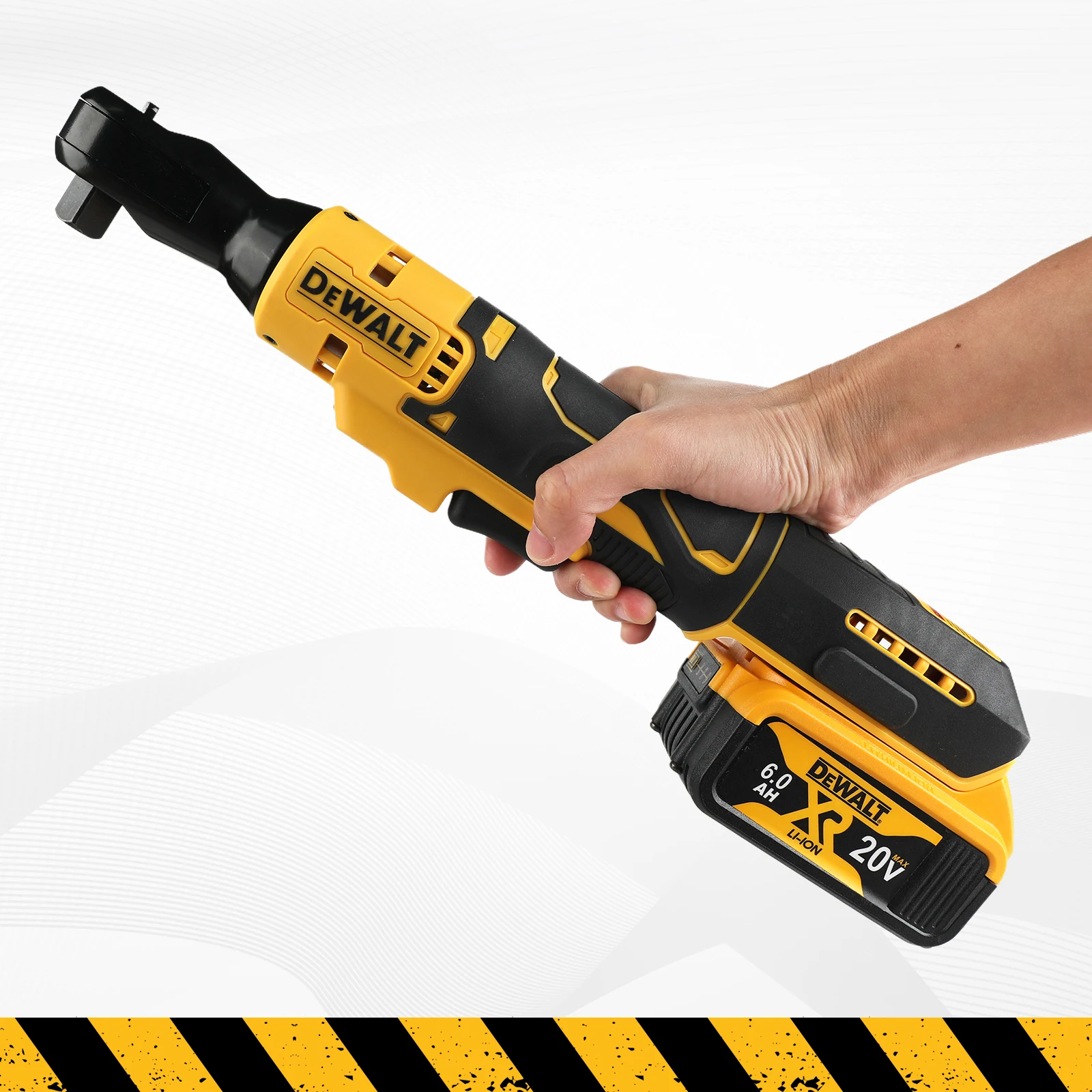 Dewalt DCF512/DCF513 Llave de ángulo recto de trinquete sin escobillas Controlador inalámbrico LED Llave de potencia de velocidad variable Herramientas eléctricas de 20 V