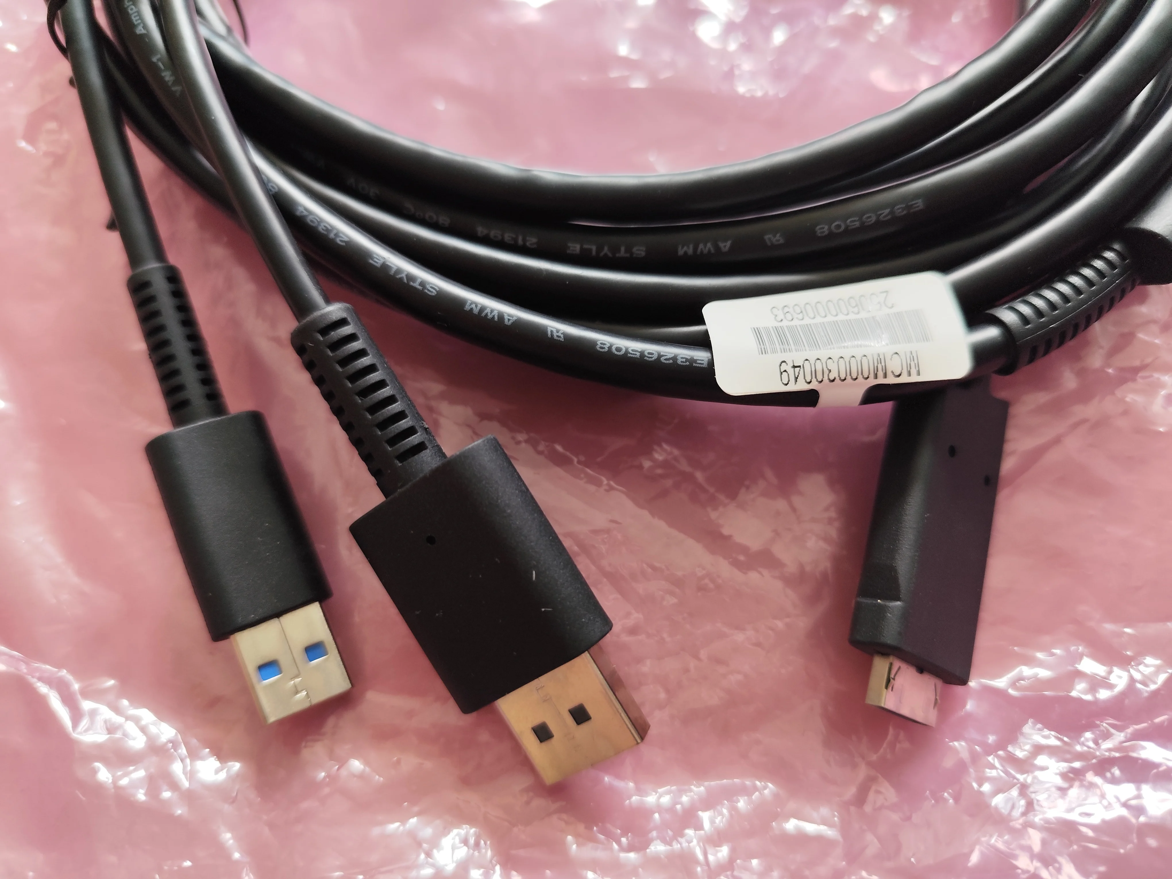 Cable de Fibra Óptica Pimax 6M y Cable de Luz Pimax Crystal - 5m/DP&USB 2 en 1/Requiere Adaptador de Corriente