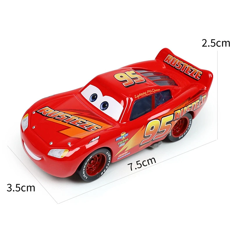 Coches 3 de Pixar, Juguete de Coche, Serie Lightning McQueen, Modelo Fundido a Presión 1:55, Estilos Básicos y Versión Plateada, Coche de Juguete de Aleación para Niños