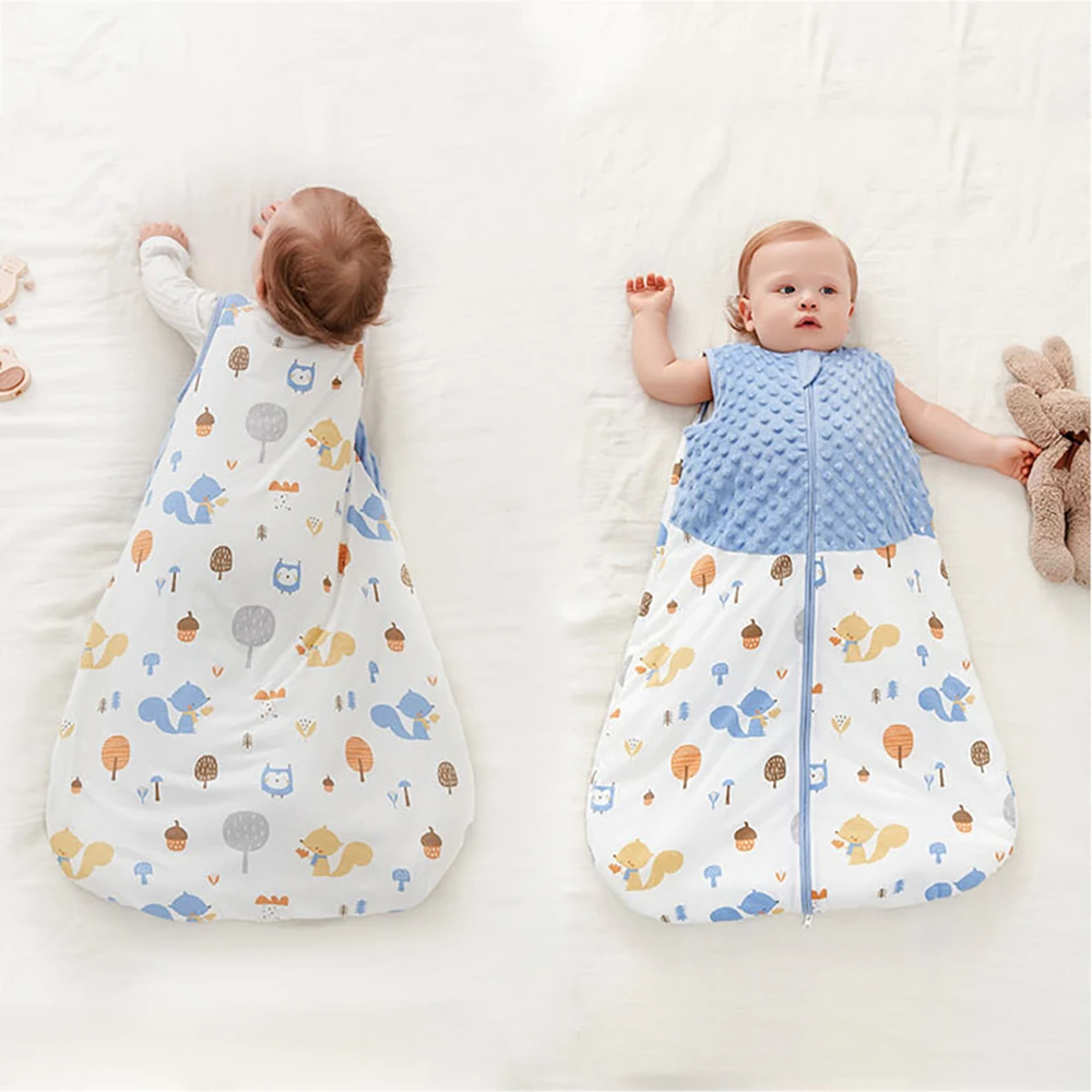 Saco de dormir para bebé de 3 a 24 meses, saco de dormir para bebé de otoño, manta 1,5 Tog, Doudou, sensación suave, estampado de concha de estrella de mar, estilo de chaleco