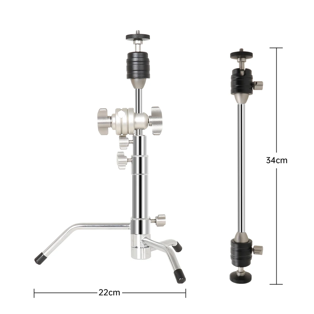 SH-Soporte de lámpara Universal multifuncional, trípode ajustable de tres posiciones, 18,5 31x7cm, adecuado para transmisión en vivo