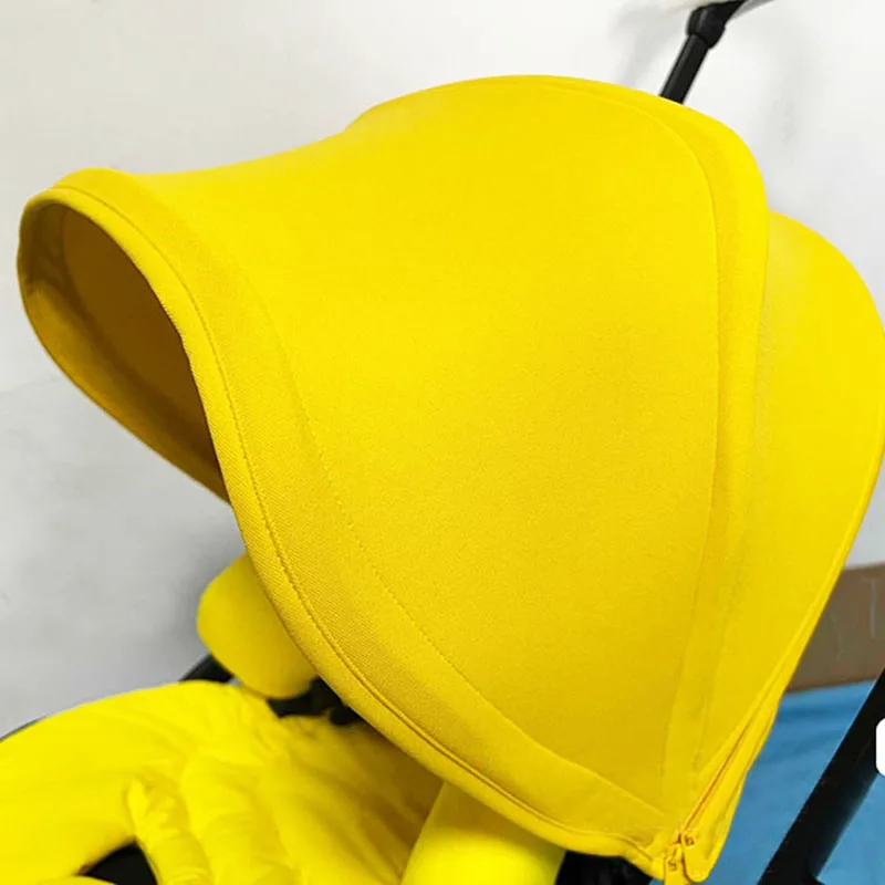 Toldo de Sol para cochecito, cubierta de sombrilla Compatible con Bugaboo Bee 3/5/6 Fox, techo de silla de paseo, tela doble, malla