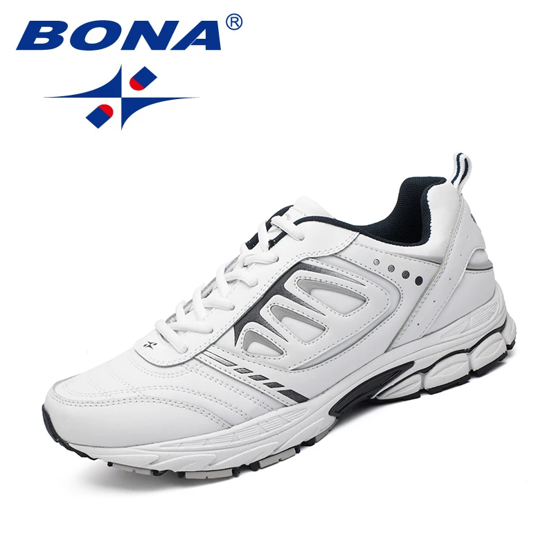BONA, nuevo estilo, zapatos para correr para hombre, zapatillas para correr al aire libre, zapatillas de senderismo, zapatos atléticos con cordones, cómodos, ligeros y suaves