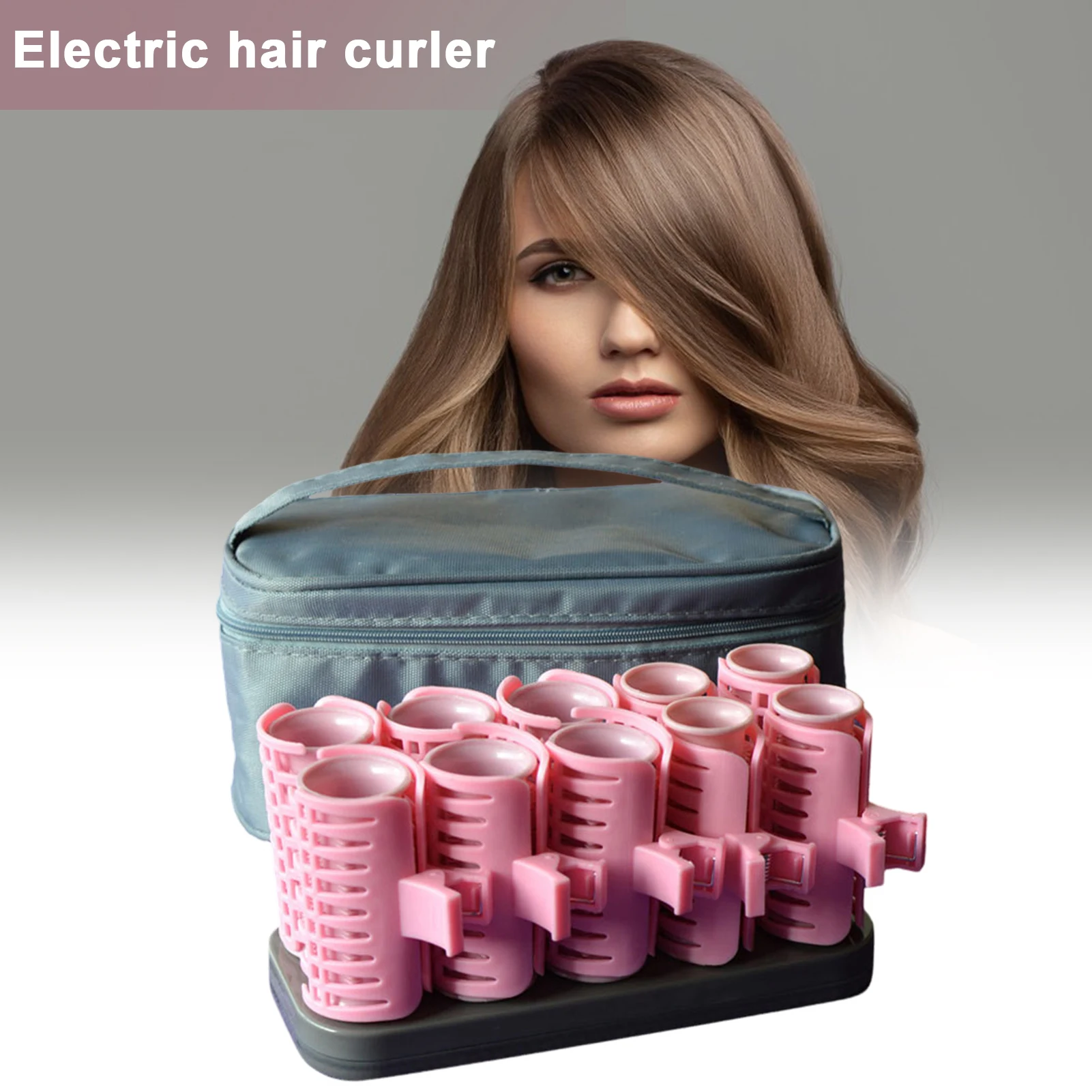 Rizadores de pelo eléctricos para uso en interiores y exteriores, 10 piezas, DIY, hacer todo tipo de peinados diferentes