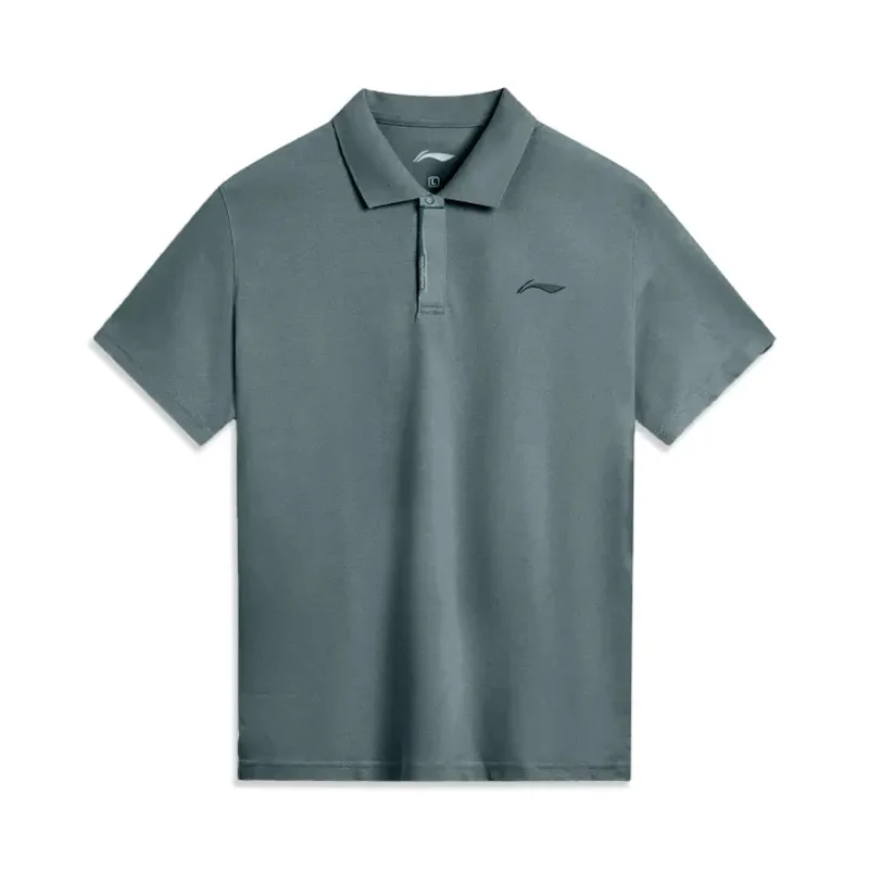 Camisetas POLO de entrenamiento para hombre Li-Ning AT DRY FREEZE 74% poliamida 26% elastano, camisetas holgadas, transpirables y cómodas, APLV537