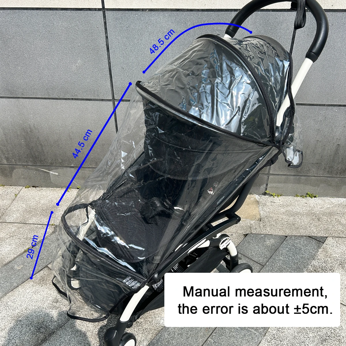 Cubierta de lluvia para cochecito para Babyzen YOYO/YOYO+/YOYO2 y Stokke YOYO3 - Protección meteorológica EVA transparente para lluvia, viento, nieve y polvo
