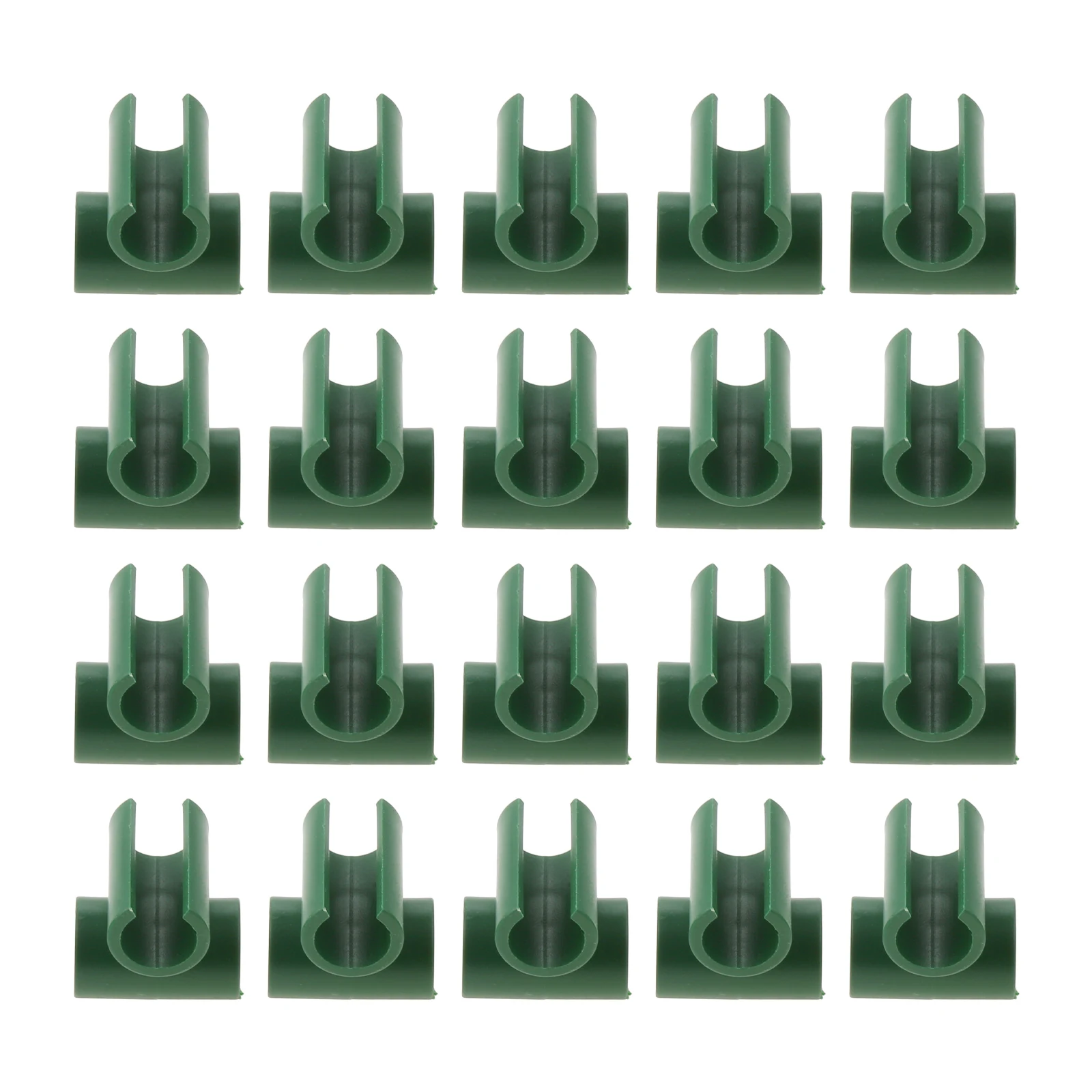 Clips de plástico cruzados de 20 piezas, soporte de plantas, conector fijo, Conector de estaca de injerto, abrazadera fija de pilares de jardinería ajustables de 11mm