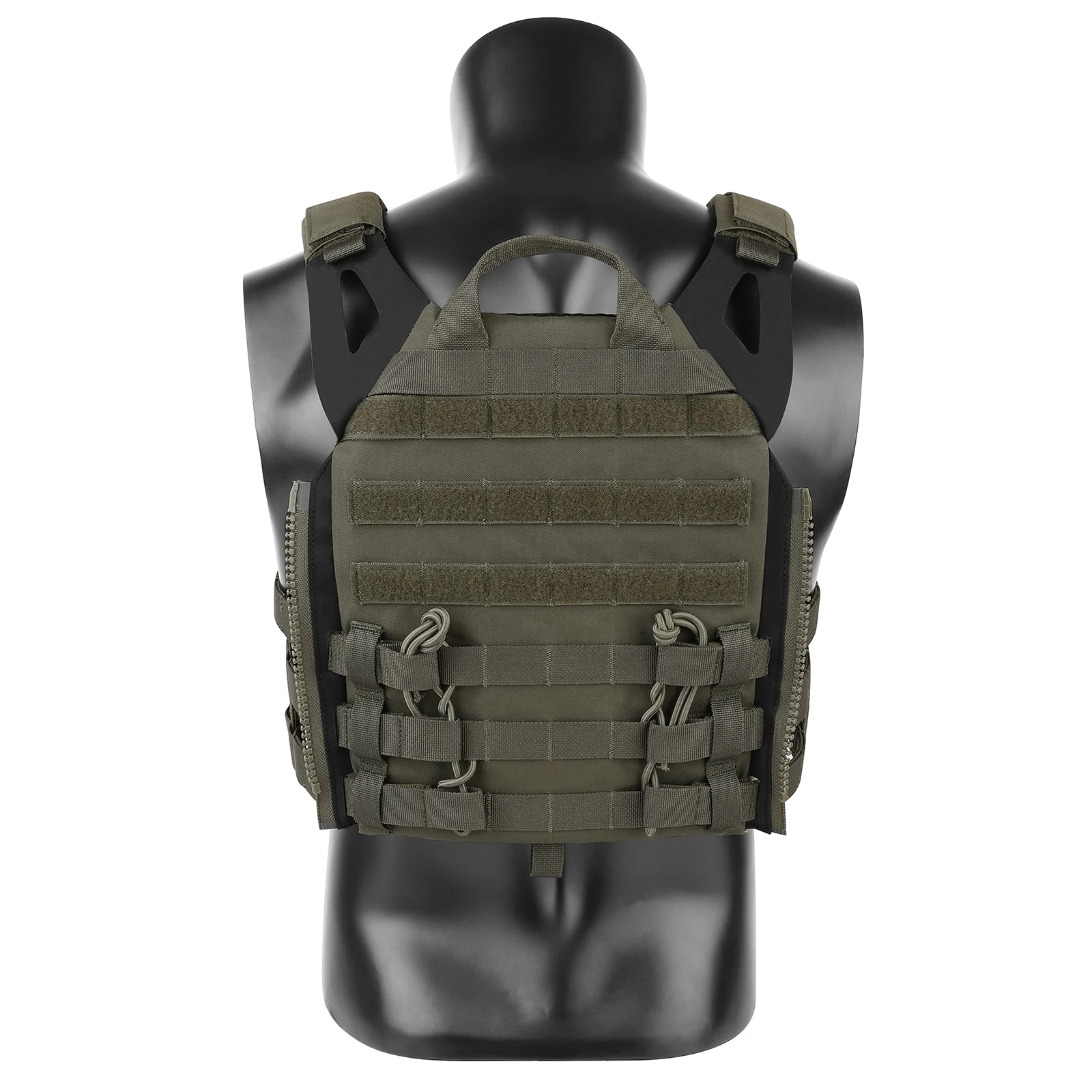 KRYDEX 500D táctico JPC 2 chaleco puente placa portador MOLLE Panel de solapa frontal mochila combate caza Ranger chaleco verde