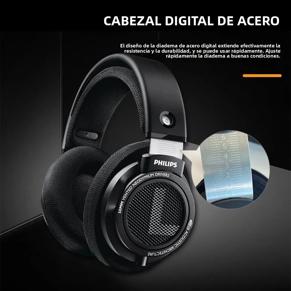 Philips SHP9500 auriculares con cable montados en la cabeza auriculares estéreo HiFi Monitor clase música auriculares juego de deportes electrónicos auriculares universales