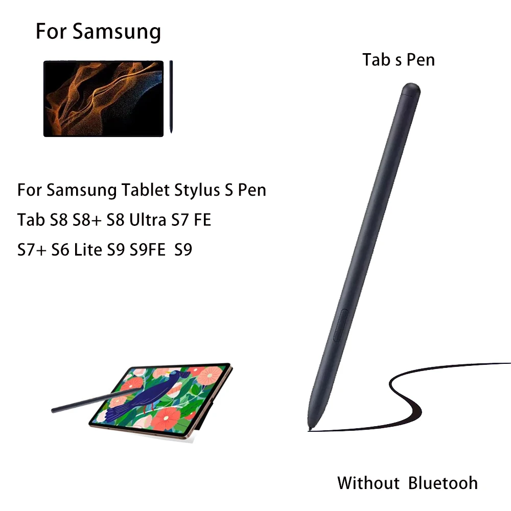Lápiz táctil SPen para tableta Samsung Galaxy Tab S10 S8 S9 S9FE S7 FE S6 Lite S7+ S8+, sin Bluetooth